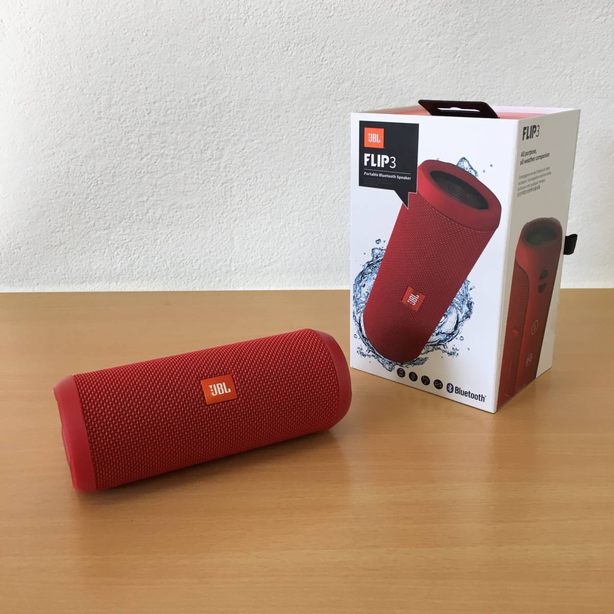 JBL FLIP3 ワイヤレススピーカー 本体 レッド レッド ワイヤレス