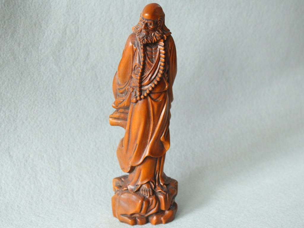 館蔵貴重 柘植木 達磨禪師 仏教 仏像 仏教古美術品90201