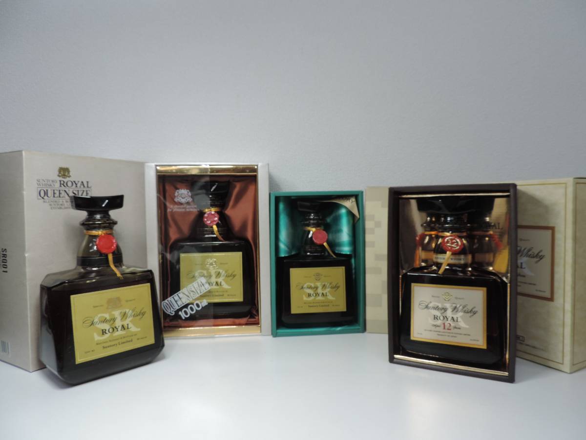 1000ml ローヤル ウイスキー 古酒 2本 ⭐️当時物 クイーン ロイヤル 