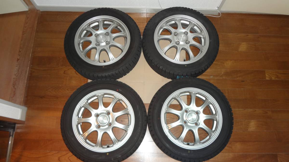14インチ スタッドレス ホイール 4本セット YOKOHAMA ice guard 9部山 