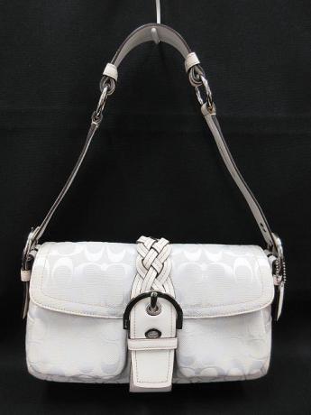コーチ COACH ショルダーバッグ シグネチャー アイボリー 白 6314