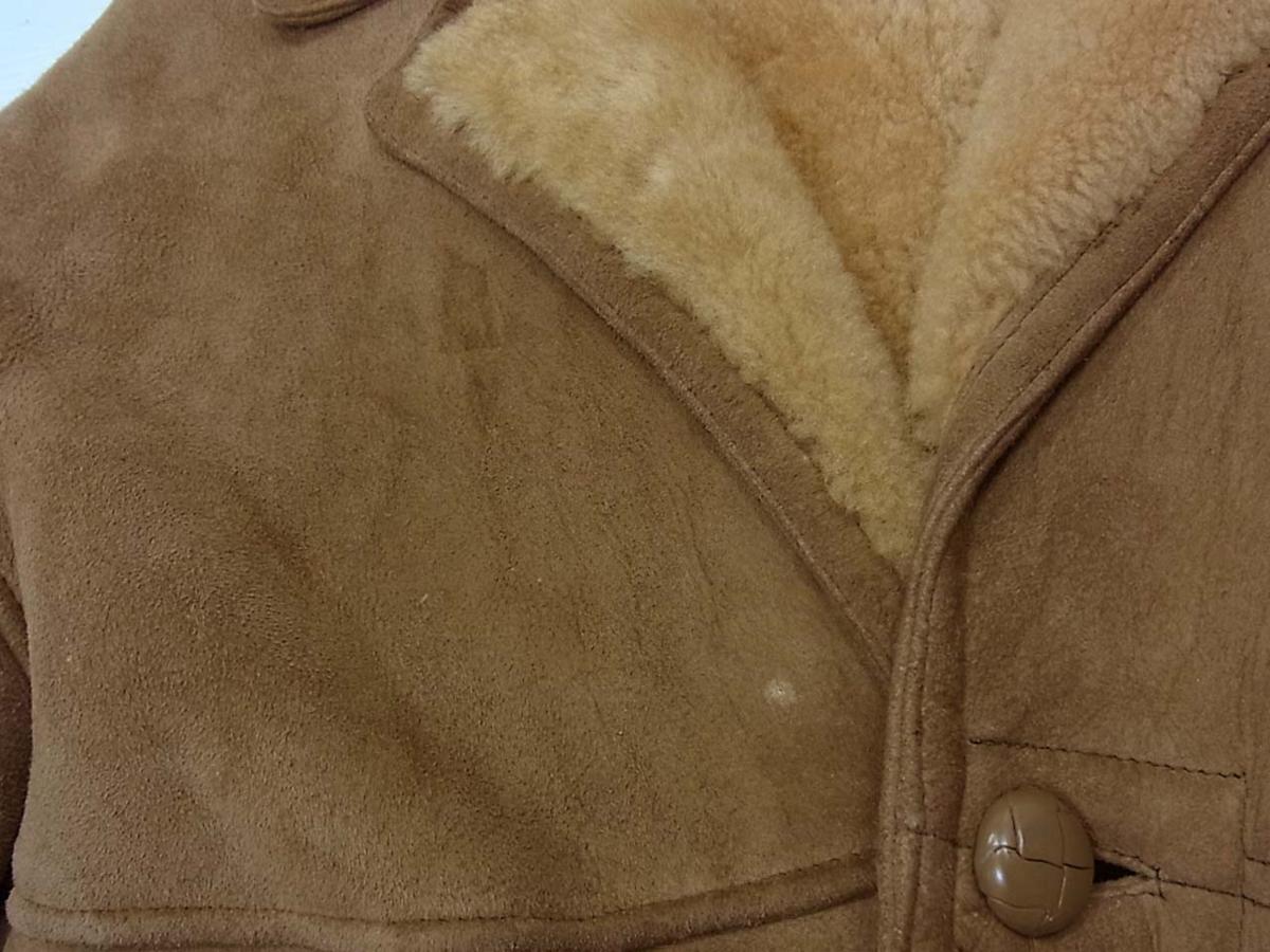 ▼100円スタート▼GI2 CLOTHES THAT WORK 肉厚 裏ボア ムートン毛皮コート 羊革 ムートン ラムレザー ファー メンズ