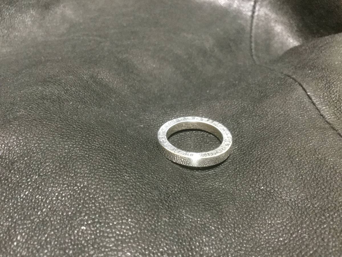 新品 クロムハーツ Chrome Hearts 3mm スペーサーリングプレーン 13号 