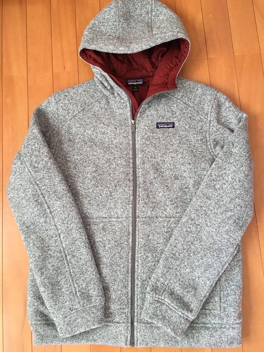 美品 パタゴニア インサレーテッド ベターセーター フーディ グレー M 