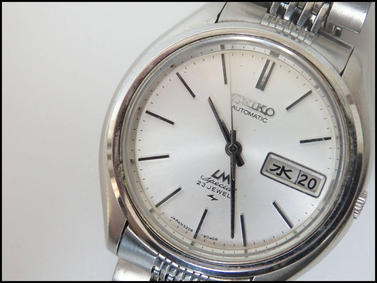＜本物 SEIKO セイコー 腕時計 ロードマチック/LM 機械式 AT 5206-6060＞+5.36.4　☆定形外発送OK☆　290円