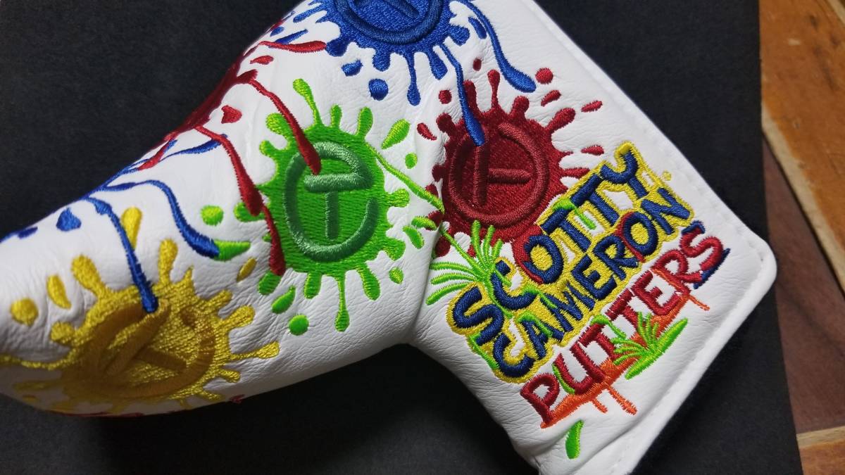 Cameron Scotty Paint Splash Circle T Tour - White Bag Headcover 