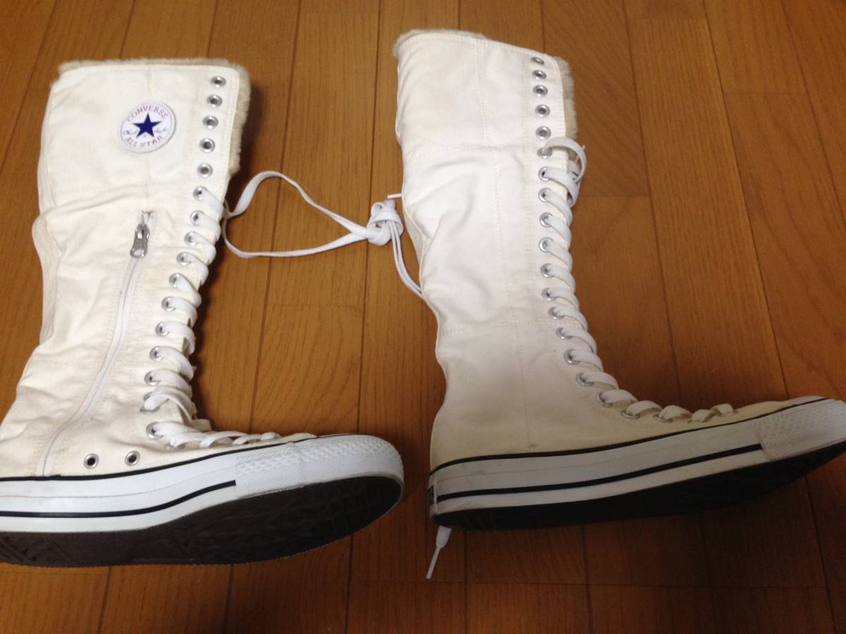数量限定，お買い得 コンバース CONVERSE ボア付き ロングブーツ スニーカー ALL STAR オールスター 25cm 6 1/2(25.0cm)｜売買されたオークション情報、yahooの商品情報をアーカイブ公開 - オークファン 25.0cm