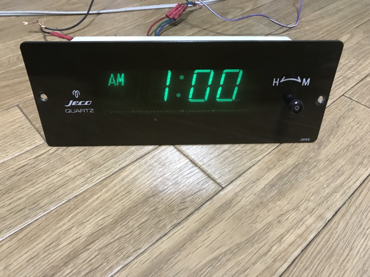 Jeco QUARTZ デジタル時計 デコトラ サロンバス ゴールドキング 