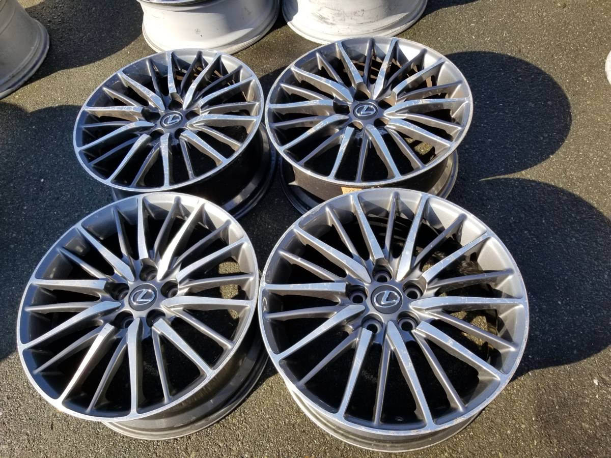レクサス LS460 中期 バージョンSZ 純正19インチアルミホイール