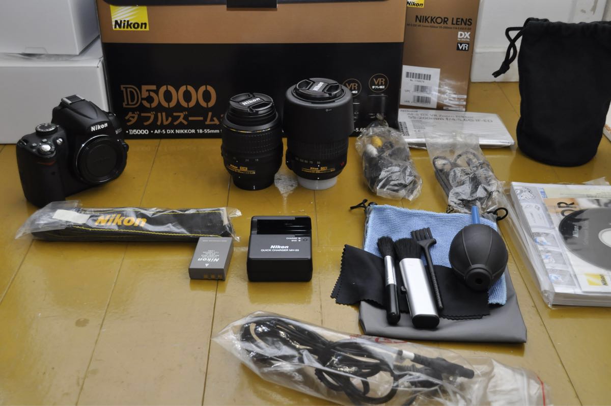 D5000 ニコン ダブルズームキット 美品 ダブルレンズセット Nikon