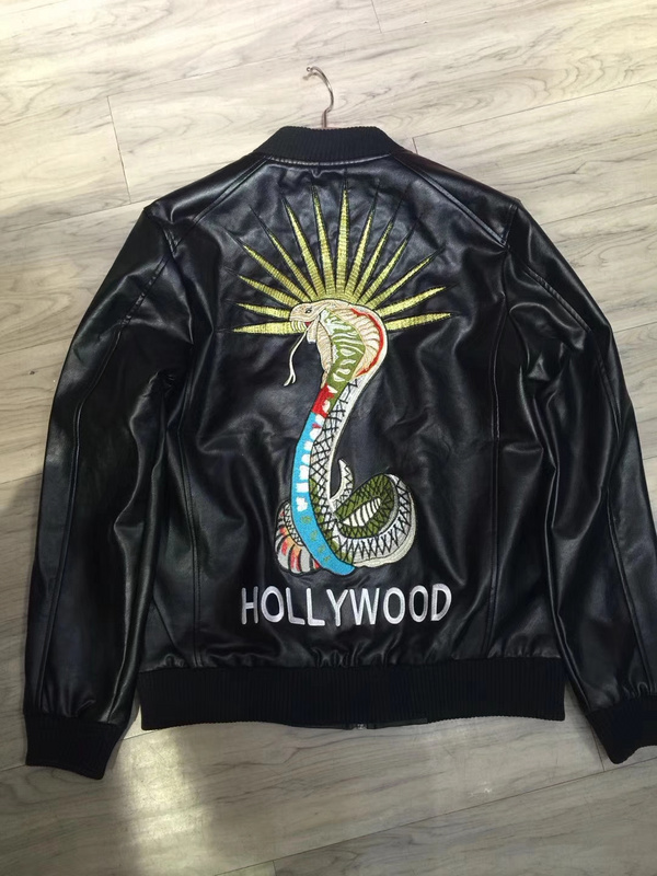 GUCCI　グッチ　hollywood サイズＭ　ブラック　レザージャケット　コート　カーディガン　パーカー