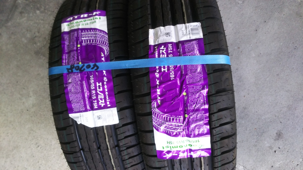 商談中新品タイヤ4本❗ATR RADIAL ATR-Kエコノミスト 165/55R15 4本