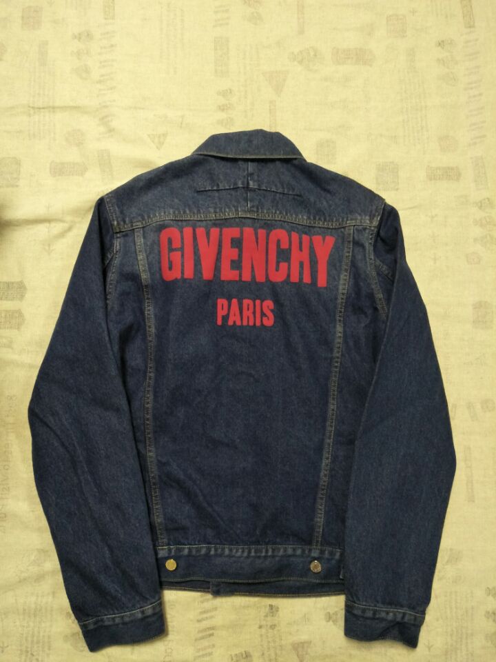 ジバンシーGIVENCHY メンズ デニムジャケット レインボーロゴ　希少 ジバンシイ GIVENCHY ロゴ デニム ジャケット Givenchy（ジバンシィ