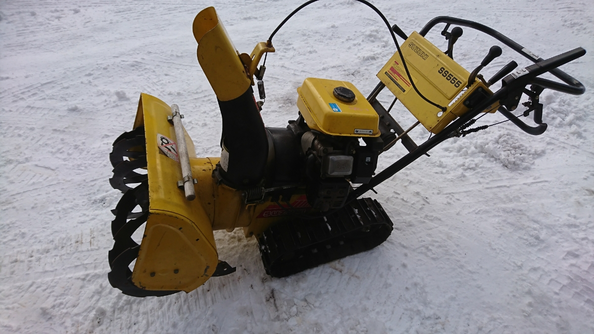 SS555 除雪機 スズキ SUZUKI Yahoo!オークション ○始動OK! - 走行OK 