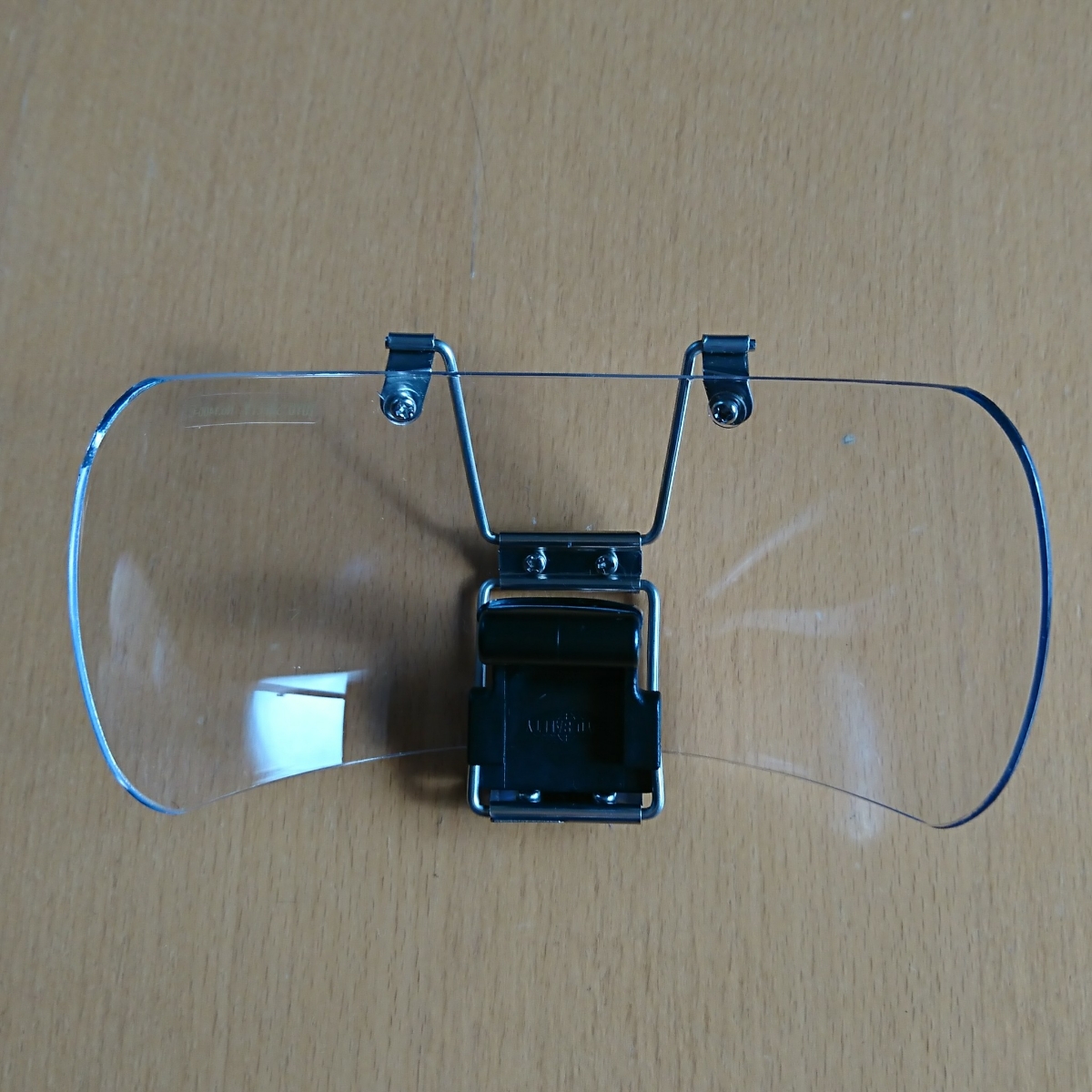 送料無料 即決 追跡１～２日発送 中古 透明レンズ 帽子取付用防塵メガネ No.1400-C TOYO ※ 保護メガネ ヘルメット取り付け 建築現場 加工 _4