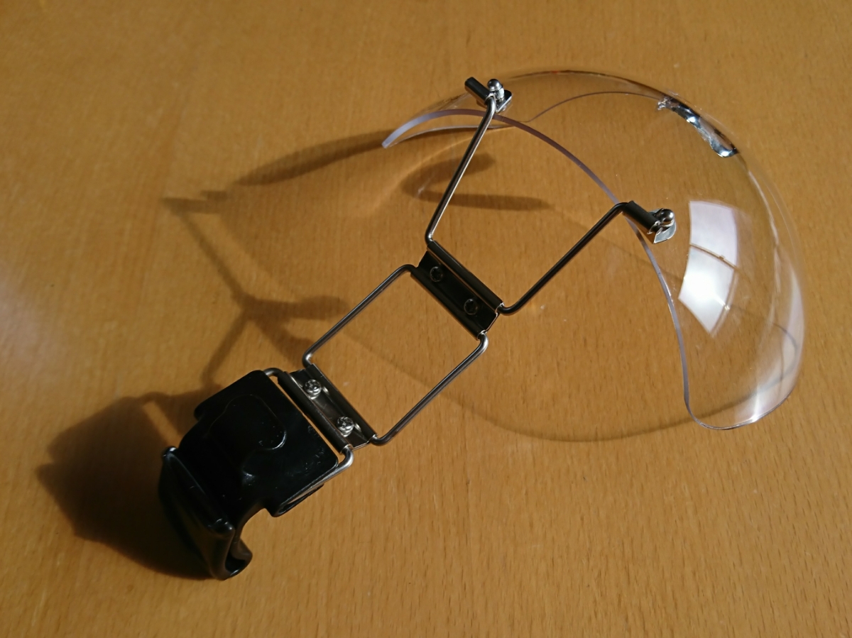 送料無料 即決 追跡１～２日発送 中古 透明レンズ 帽子取付用防塵メガネ No.1400-C TOYO ※ 保護メガネ ヘルメット取り付け 建築現場 加工 _5