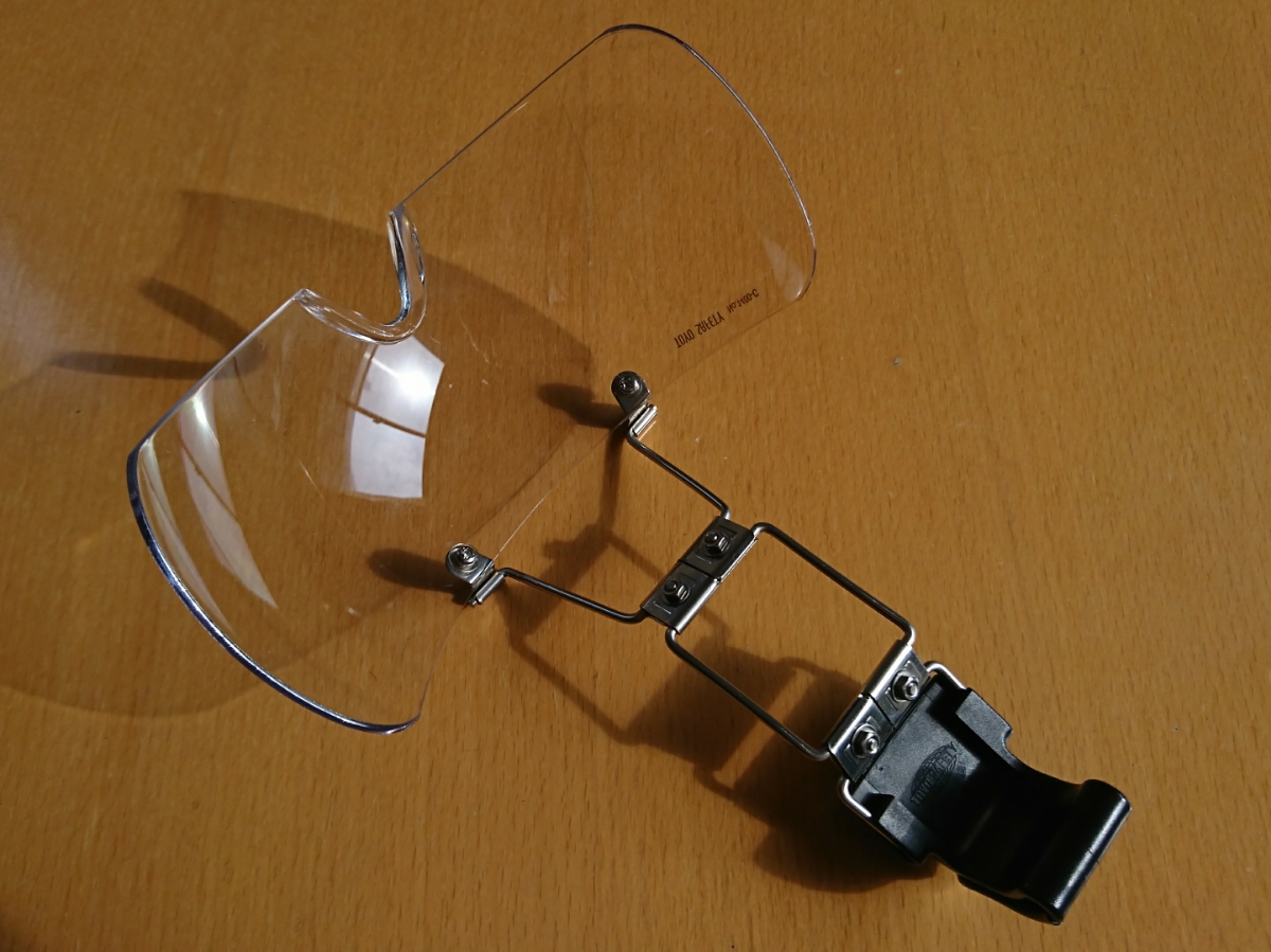 送料無料 即決 追跡１～２日発送 中古 透明レンズ 帽子取付用防塵メガネ No.1400-C TOYO ※ 保護メガネ ヘルメット取り付け 建築現場 加工 _7