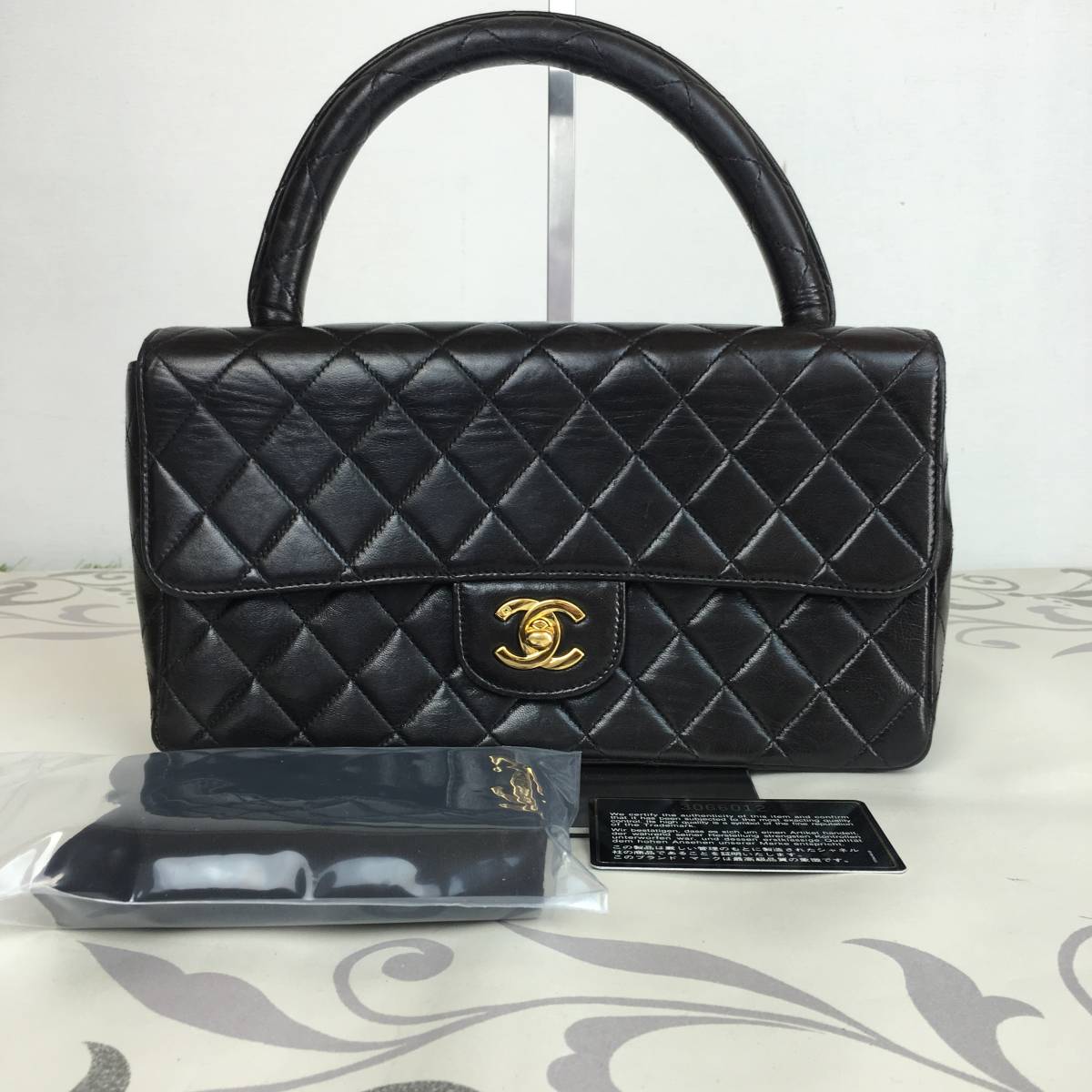 正規品 CHANEL シャネル マトラッセ ココマークハンドバッグ 1円 