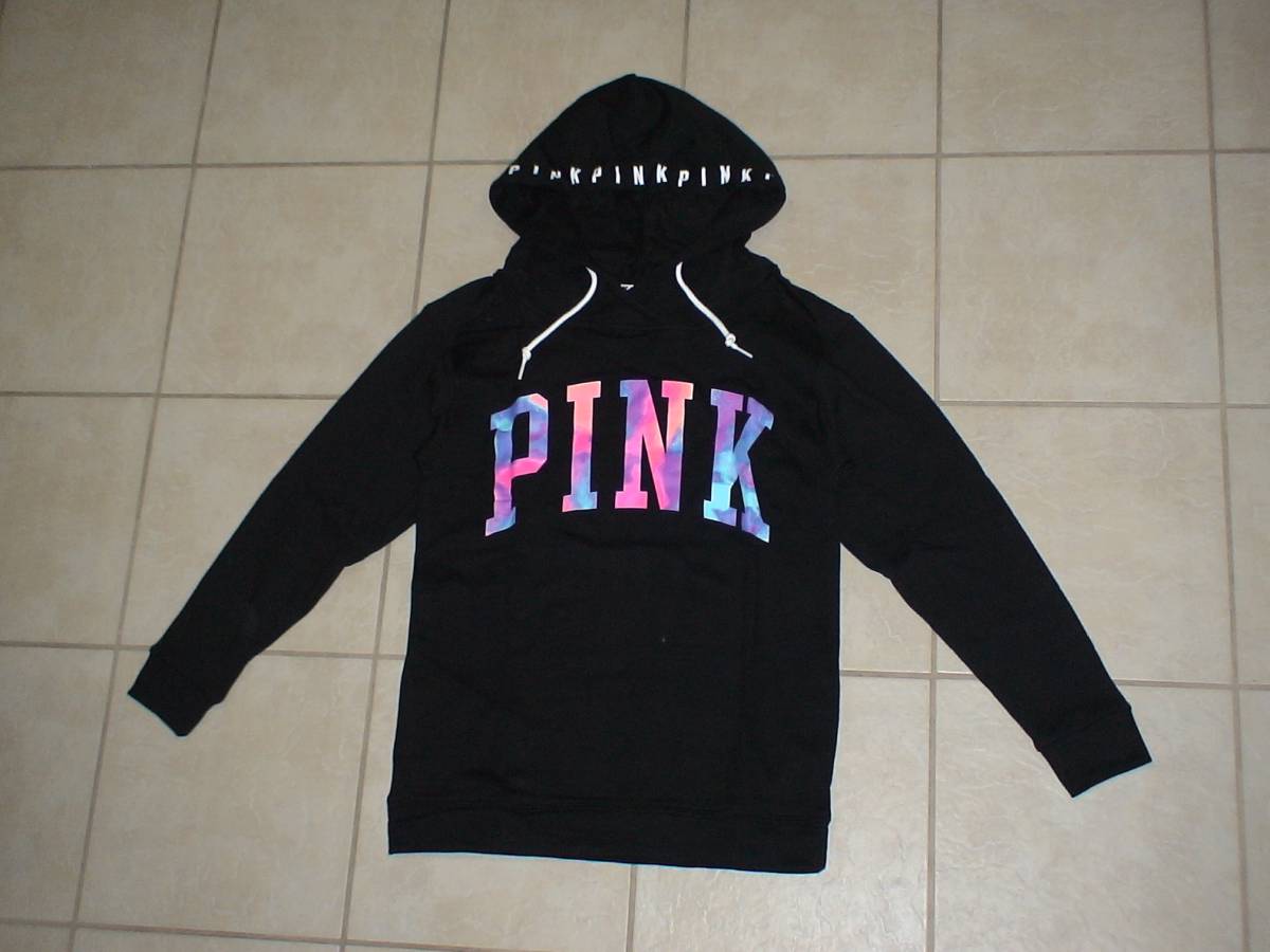 ★新品未使用アメリカVICTORIA'S SECRET PINKのフーディXS★