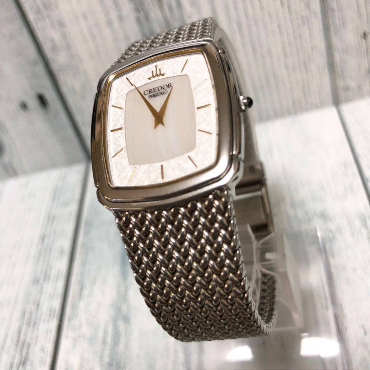 即決】【美品】SEIKO CREDOR セイコー クレドール 腕時計 シルバー 