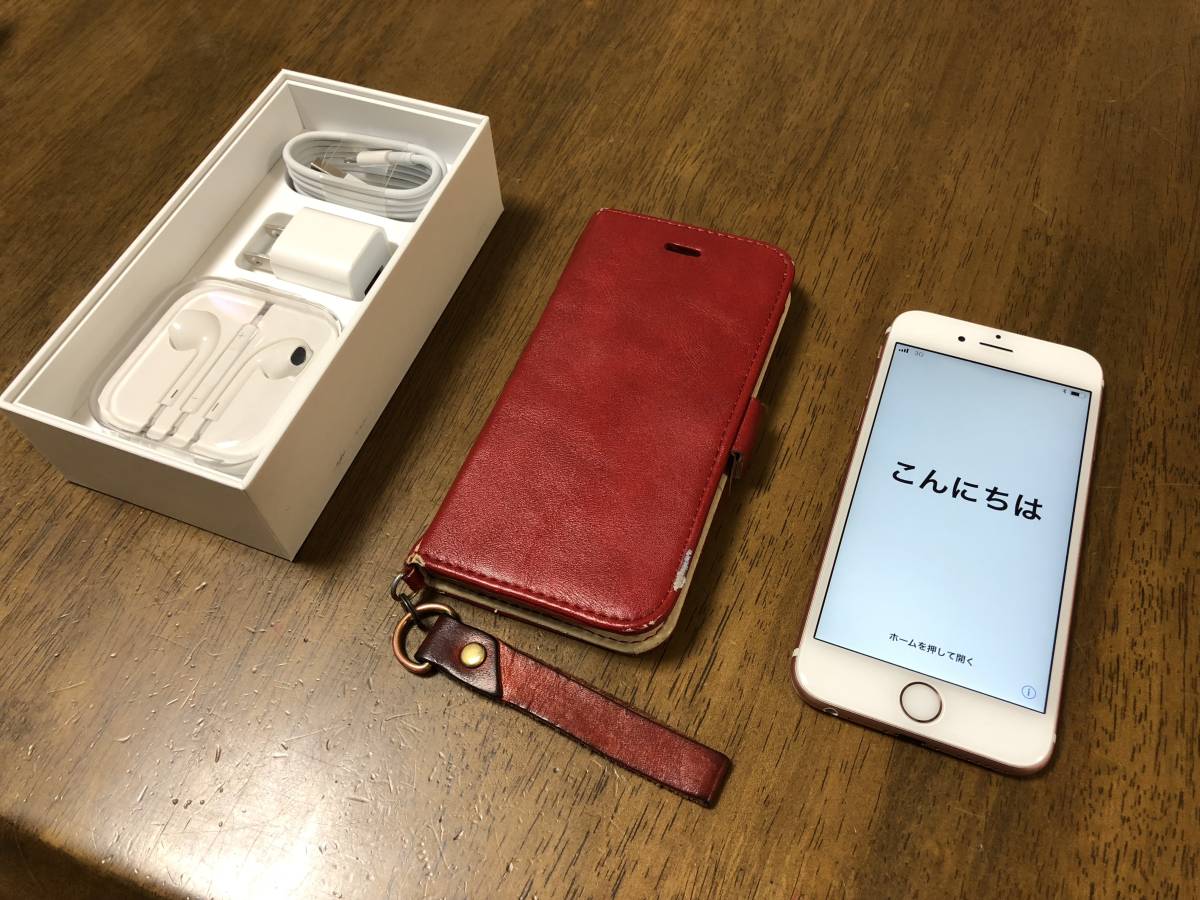 SIMフリー】iPhone6s 64GBローズゴールド 中古美品！ アク 