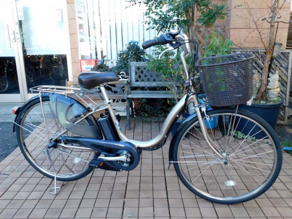 2016年モデル　子供乗せ対応　ヤマハ　PAS　ナチュラL　PA26NL　ゴールド　8.7Ah　車体＆バッテリー極めて良好!　自139