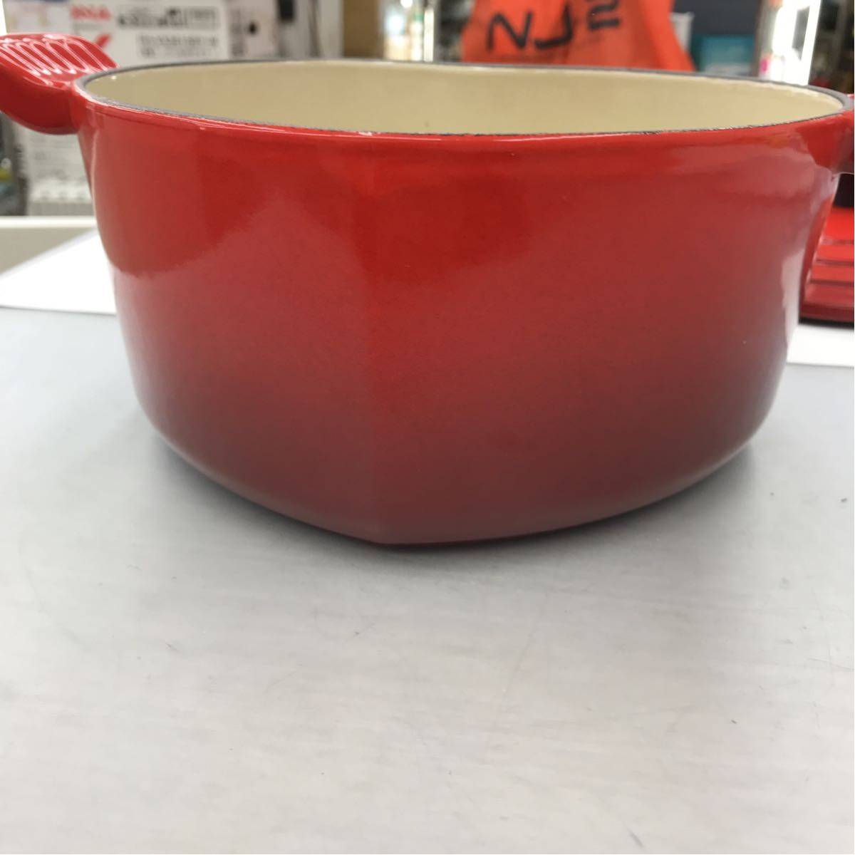 LE CREUSET ル・クルーゼ ハート 鍋 チェリーレッド 19×25×10 送料700円