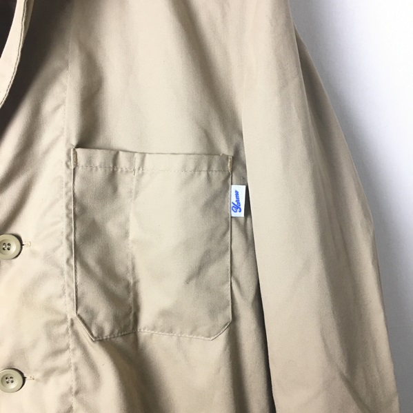 英国製◎【Yarmo ヤーモ】ベージュカラー★ユーロワークジャケット/フレンチワークジャケット/カバーオール メンズ38★イギリス/UK製