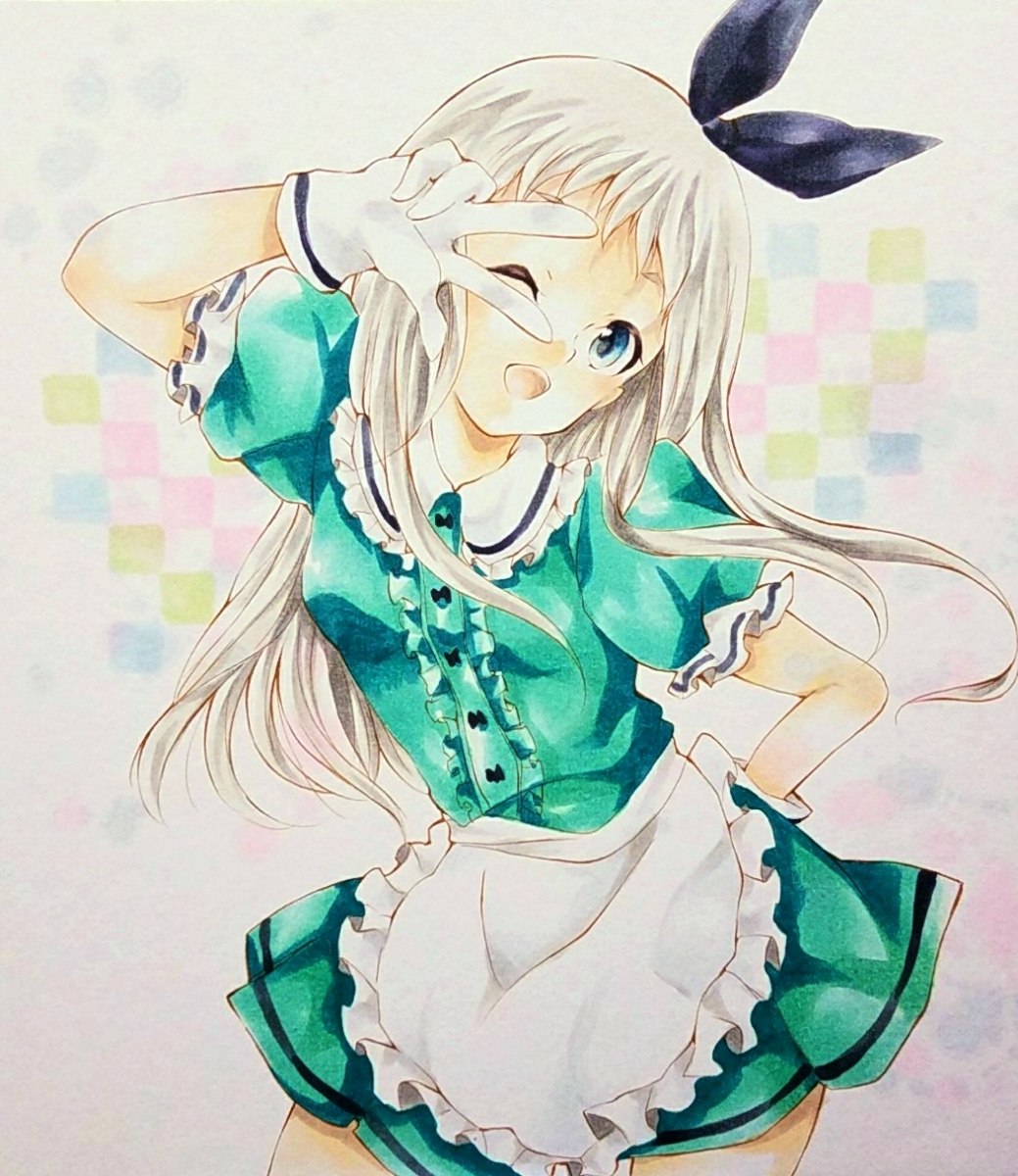 同人手描きブレンドsイラスト ひ りちゃん 色紙 手描きイラスト 売買されたオークション情報 Yahooの商品情報をアーカイブ公開 オークファン Aucfan Com