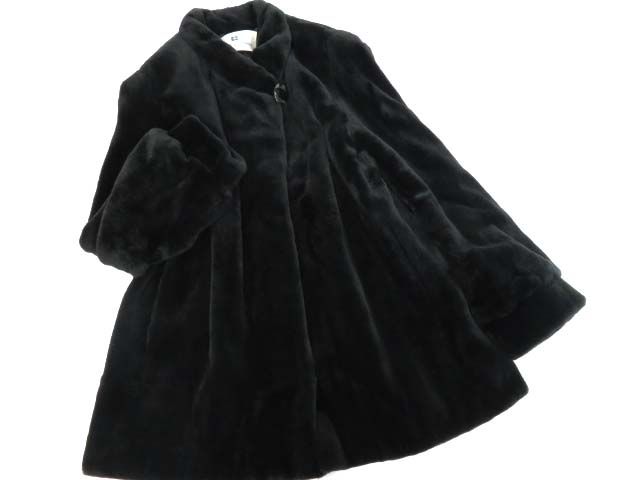 極美品▼PIERRE BALMAIN MINK ピエールバルマン シェアードミンク 本毛皮 コート サイズF 毛質柔らか◎