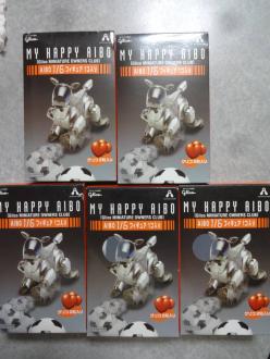 グリコ 海洋堂 MY HAPPY AIBO 1/6 アイボ フィギュア 全5種類セット