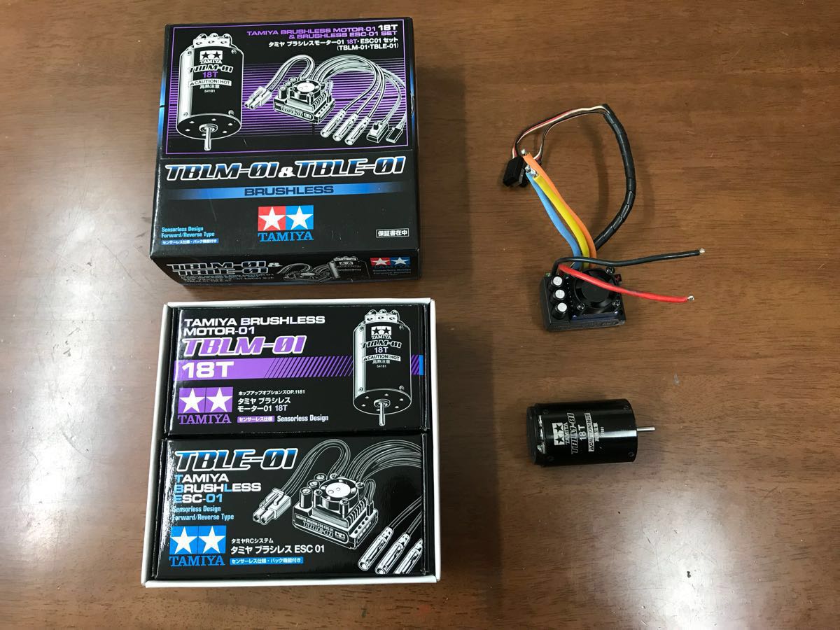 タミヤブラシレスモーター 18T.ESC 01セット タミヤ ブラシレス