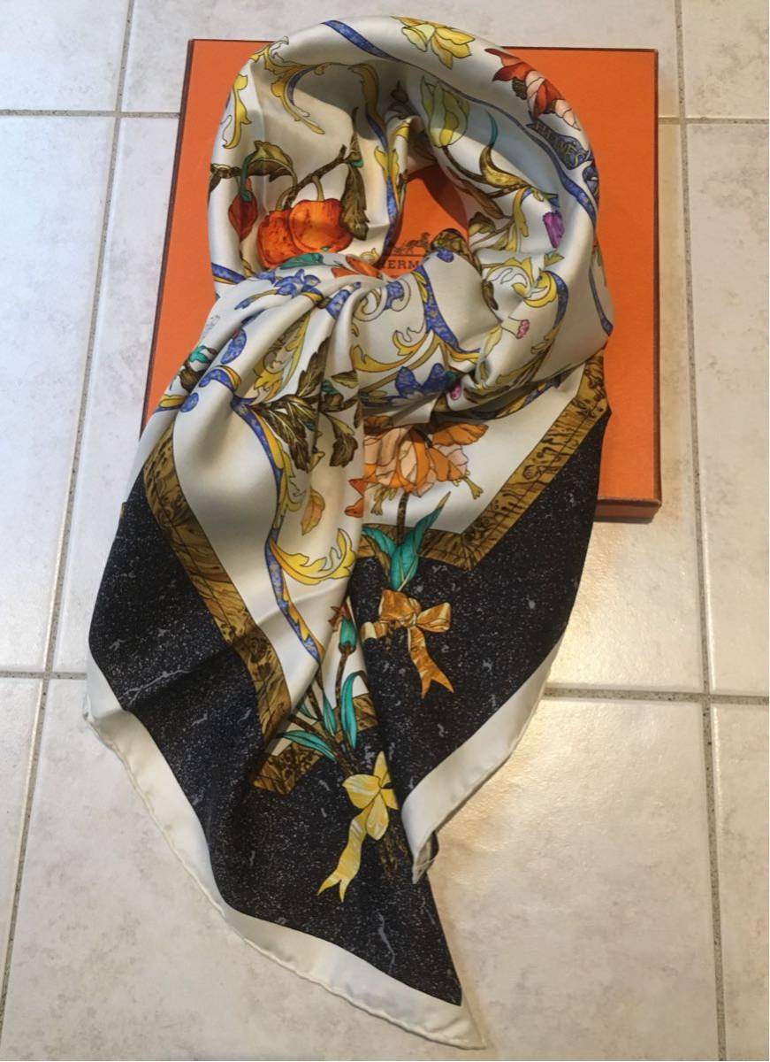 HERMES エルメス スカーフ 未使用 保管品 箱付き 美品 エルメス