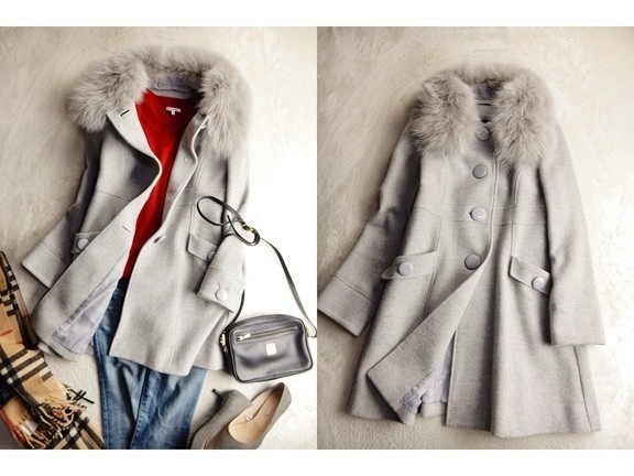 MISCH MASCH ミッシュマッシュ ショートコート フォックスファー S