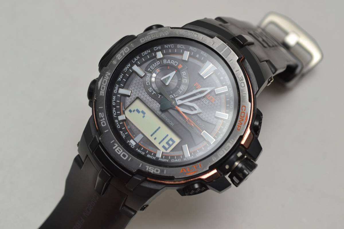 77☆CASIO PROTREK プロトレック PRW-6000Y トリプルセンサー タフ