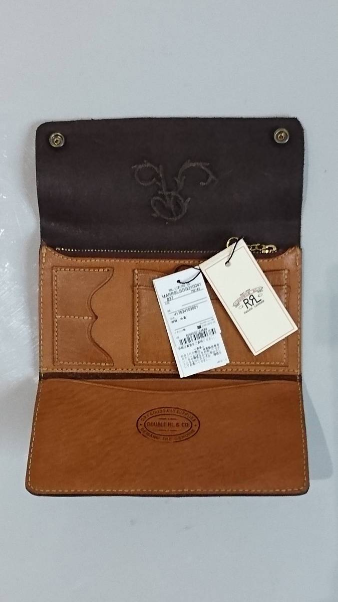 ☆新品 RRL ダブルアールエル ラルフローレン コンチョ付 レザー長財布