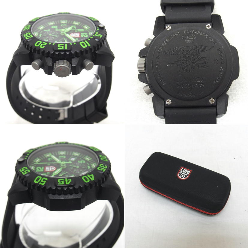 動作品・訳有り品】LUMINOX ルミノックス 3080 クロノグラフ Navy