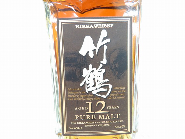 NIKKA 【未開栓】NIKKA ニッカ 竹鶴 12年 ピュアモルト