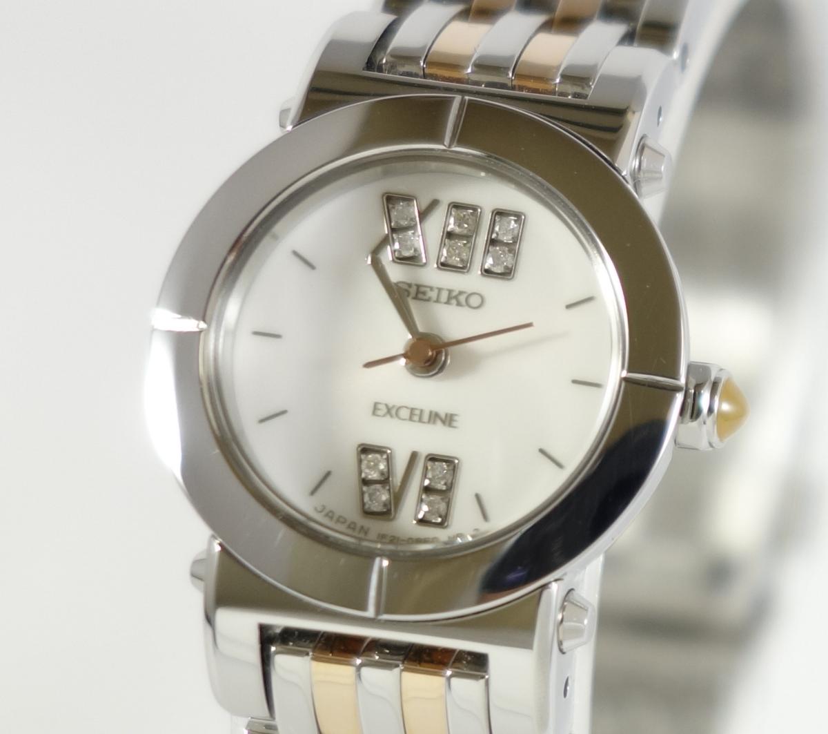 ダイヤ10P レベル 国産高級エクセリーヌ 純箱付 lady's 2695-K(エクセリーヌ)｜売買されたオークション情報、yahooの商品 ...