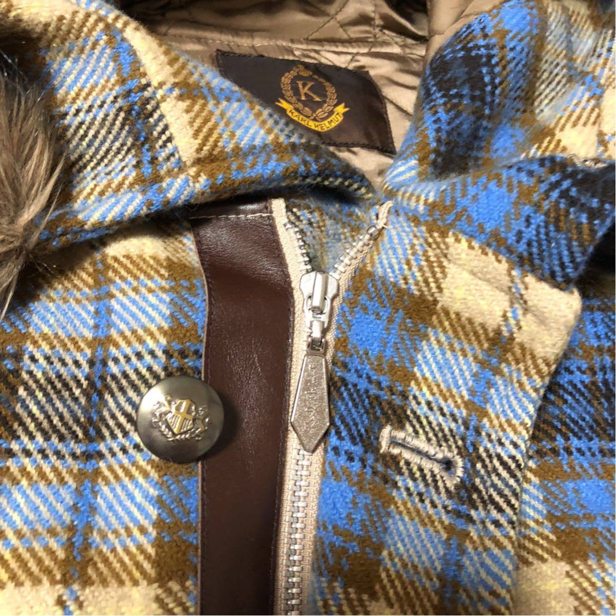 カールヘルム ワッペン.ファー付きコート ジャンバー ピンクハウス