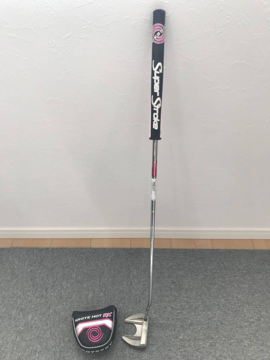美品 オデッセイホワイトホットRXレディースパター