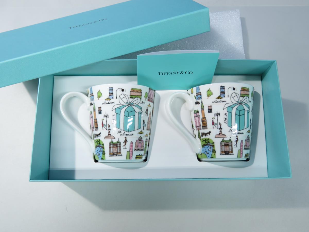 未開封ティファニー TIFFANY＆Co 5thアベニュー ペアマグカップ② 楽天 