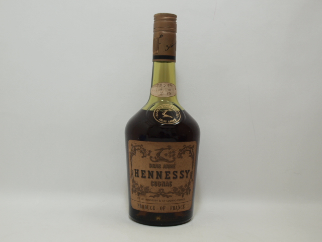 未開栓　Hennessy　Bras ARME ヘネシー　ブラスアーム　ブランデー Hennessy Cognac Bras | Arme cabinet7 Armé BRAS ARME ヘネシー