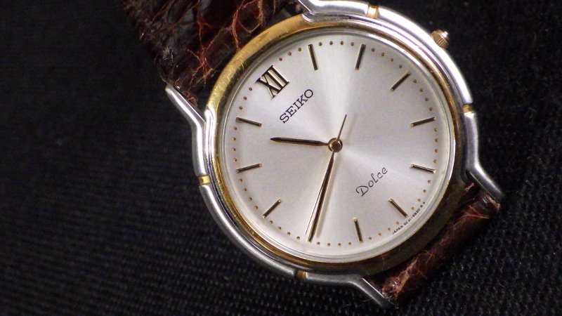 ☆SEIKO 【Dolce ドルチェ】 5E31-6B30 メンズ クオーツ腕時計☆美品
