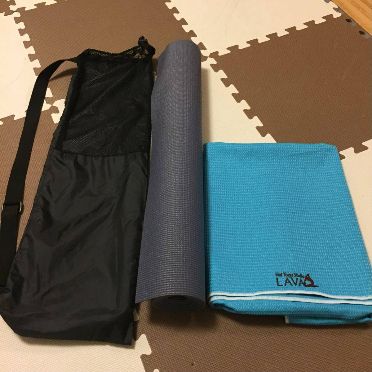 新品　LAVA ヨガマット マットケース ラグ　3点セット LAVA◇ラバ ヨガマット ラグ マットケース 3点セット 新品未使用