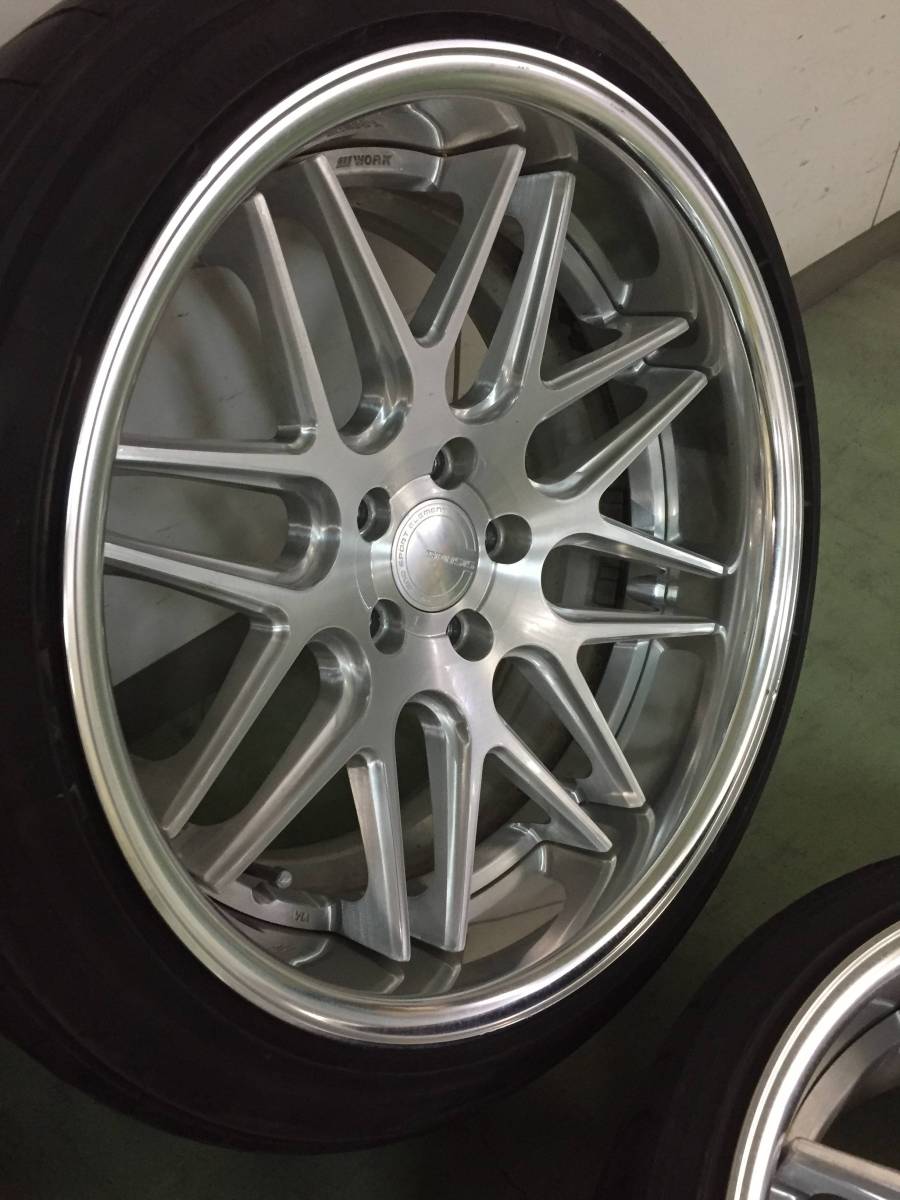 work gnosis cv202 19インチ 8.5j 9.5j タイヤ付 深リム ワーク