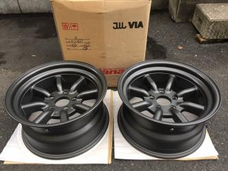 ワタナベ エイトスポーク Rタイプ ブラック 16インチ 16×8J±0