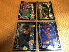 激レア】幽遊白書 カードダス アマダ PPカード デジタルキラ 4種 ①～④連