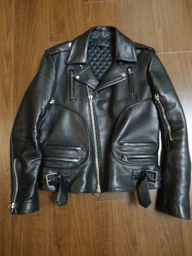 STUD HOMME BALMAIN パーフェクトライダース型 レザージャケット