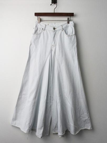 超激得，2025 2017SS 春夏 MM6 Maison Margiela メゾンマルジェラ ハイウエスト カットオフ ワイドデニムパンツ 36 ボトムス ジーンズ 2400010635571(ボトムス)｜売買されたオークション情報、yahooの商品情報をアーカ 女性用